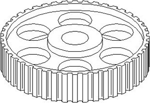 Tannhjul, kamaksel, Foran, AUDI,SEAT,SKODA,VOLVO,VW, 069 109 111, 1257231, 3916661, 4 325 567, 4325567, 4354989, 4408222, 4425917, 44349