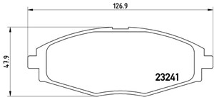 Bremseklosser sett, Framaksel, CHEVROLET MATIZ, SPARK, DAEWOO LANOS, LANOS Sedan, MATIZ, MATIZ Skåp/halvkombi, 23905118, 23905119, 24558
