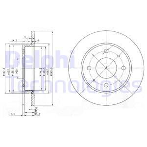 Bremseskive, MITSUBISHI COLT VI, COLT CZC Cabriolet VI, SMART FORFOUR, 4544200072, 4605A076, M4605A076