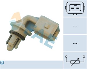 Sensor, utetemperatur, Nede, Øvre, CITROËN,DACIA,FIAT,LANCIA,NISSAN,OPEL,PEUGEOT,RENAULT, 16 58 027 99R, 1920 1J, 1920 4G, 1920 8Y, 1920
