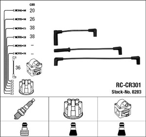 Tennledningssett, JEEP WRANGLER II, 83507 180, 83507180