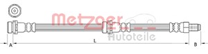 Bremseslange, Foran, Høyre, Venstre, MAZDA TRIBUTE, EC0143980A