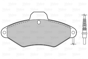 Bremseklosser sett, Framaksel, CITROËN XANTIA, XANTIA Break, 425156, 4251-56, 425291, 4252-91, 95667786