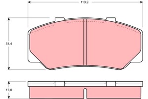 Bremseklosser sett, Framaksel, VOLVO 740, 740 Kombi, 760, 760 Kombi, 780, 2177828, 2701944, 2728277