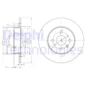 Bremseskive, Bakaksel, OPEL,VAUXHALL, 569116, 93176548, 95526641