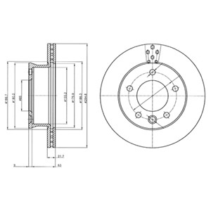 Bremseskive, Framaksel, MERCEDES-BENZ, 903 421 0012, 903 421 0112, A903 421 0012, A903 421 0112