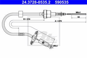 Kabel, clutchbetjening, FIAT PALIO, PALIO Weekend, SIENA, STRADA Pick-up, 46781018
