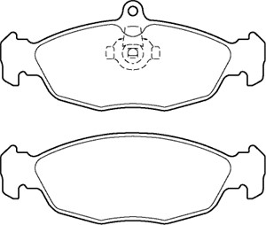Bremseklosser sett, Bakaksel, JAGUAR XJ, XK 8 Convertible, XK 8 Coupé, JLM21220