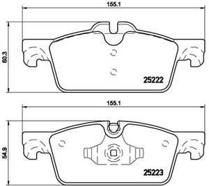 Bremseklosser sett, Framaksel, PEUGEOT 508 I, 508 SW I, 508 SW Skåp / kombi, 1610100580, 1610103580, 1613192680, 1617284780, 4254A6
