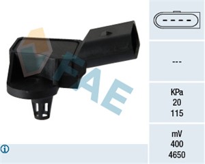 Sensor, sugerørtrykk, AUDI,VW, 036 906 051 C, 0649001, 0650391, 1520889TA0, 15208HC200, 15208HC253, 1560187308, 1651078E00, 1651078E0000