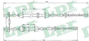Kabel, parkeringsbremse, Bak, Høyre, Venstre, OPEL, 522603, 522641, 90373923, 90538698
