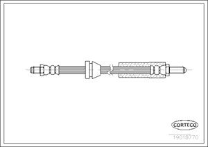 Bremseslange, Framaksel, FORD ESCORT III, ESCORT IV, ESCORT Cabriolet IV, ESCORT Express IV, ORION I, ORION II, 6135220