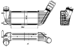 Ladeluftkjøler, CITROËN,FIAT,LANCIA,PEUGEOT, 0024772701, 0024772801, 0384J9, 0384N6, 0384P1, 1310 901, 1327 672, 1440068680, 1440094280,