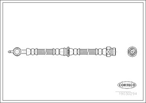 Bremseslange, Bakaksel, VOLVO S40 I, V40 Kombi, 30862413, M862413