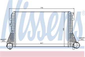 Ladeluftkjøler, VW PASSAT B6, PASSAT B6 Variant, PASSAT CC B6, TIGUAN, TIGUAN VAN, 1K0.145.805 E, 3C0.145.805 F, 3C0.145.805 R, 8627375