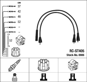 Tennledningssett, LADA 1200-1600, NOVA, NOVA Kombi, TOSCANA, OPEL MANTA B, MANTA B CC, REKORD E, REKORD E Kombi, YUGO SANA, 4 451 729, 4