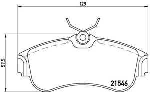 Bremseklosser sett, Framaksel, NISSAN PRIMERA Hatchback, 410602F025, 410602F026, 410602F027, 410604M525, 410604M526, 4106071J25, 4106071