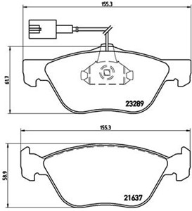 Bremseklosser sett, Framaksel, ALFA ROMEO,FIAT,LANCIA, 0009950778, 6001073148, 6001073154, 7087050, 71713143, 71748388, 71752295, 717529