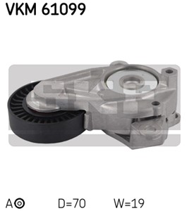 Strammerull, kilerem med ribber, TOYOTA AURIS, AURIS Kombi, COROLLA Sedan, VERSO S, YARIS, 16620-47030