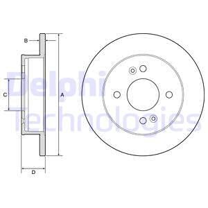 Bremseskive, Bakaksel, HYUNDAI i10 II, i10 III, 58411B4300, 58411B9000