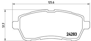 Bremseklosser sett, Framaksel, FORD FIESTA VI, FIESTA Van VI, MAZDA 2, 04465B1310, 04491B1030, 04491B1031, 04491B1032, 1550219, 1676630,