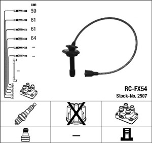 Tennledningssett, SUBARU LEGACY II, LEGACY Kombi II, 22451-AA120, 22451-AA580