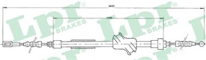 Kabel, parkeringsbremse, Venstre, ALFA ROMEO 75, AUDI 80 B3 Sedan, 90 B3, CABRIOLET B3, COUPE B2, COUPE B3, 893609721F