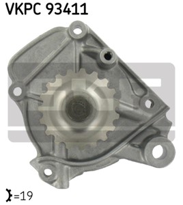 Vannpumpe, HONDA CIVIC Coupé V, CIVIC Fastback VI, CIVIC Hatchback V, CIVIC Sedan V, CRX III, 19200-P08-003, 19200-P08-004, 19200-P08-A0