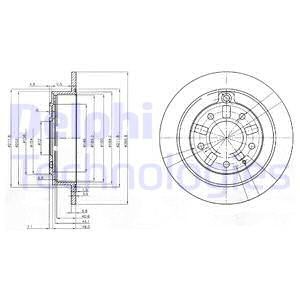 Bremseskive, Bakaksel, MAZDA XEDOS 9, T002-26-251, T002-262-51A, TO02-26-251, TY01-26-251, TY32-26-251, TY32-26-251A