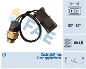 Temperaturbryter, radiator ventilator, NISSAN BLUEBIRD Hatchback, 002 151 57 01, 003 151 14 01, 038 903 137 N, 11920-31U00, 11920-31U02,