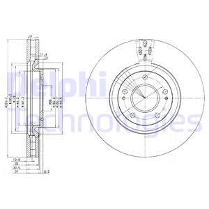 Bremseskive, Framaksel, MITSUBISHI LANCER VI, LANCER VII, 4615A031, MR370723