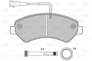 Bremseklosser sett, Framaksel, CITROËN,FIAT,PEUGEOT, 1607878780, 1607878980, 1623842580, 1623842680, 425373, 4253-73, 425374, 4253-74, 4