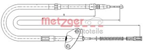 Kabel, parkeringsbremse, Bak, Bakre venstre, Venstre, MERCEDES-BENZ, 601 420 33 85, 601 420 36 85, 601 420 46 85, 6014203385, 6014203685