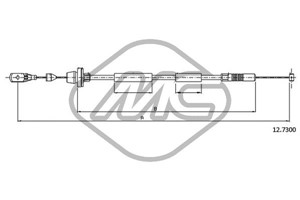 Gasskabel, FIAT BRAVA, BRAVO I, COUPE, MAREA, LANCIA DEDRA, DEDRA SW, DELTA II, 46469068