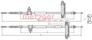 Kabel, parkeringsbremse, Bak, FORD FOCUS I, FOCUS Sedan I, FOCUS Turnier I, 1069082, 1087208, 1088016, 1101841