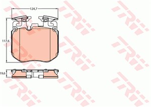 Bremseklosser sett, Framaksel, BMW, 34 10 6 883 510, 34 11 6 874 431, 6 874 431, 6 883 510