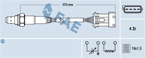 Lambdasonde, CITROËN,PEUGEOT,RENAULT,VOLVO, 1275189, 1628.8Z, 172027123R, 77 00 105 557, 9135664-2