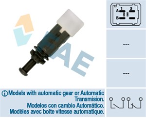 Bremselysbryter, MITSUBISHI,NISSAN,OPEL,RENAULT,SMART,VAUXHALL, 06 36 800, 09112452, 093171423, 11 31 2 247 333, 25320-00QAA, 4404452, 4
