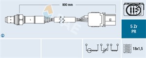 Lambdasonde, Til sylinder 1, Til sylinder 3, AUDI A8 D3, VW PASSAT B6, PASSAT B6 Variant, 06A 906 262 CR, 06E 906 265 M