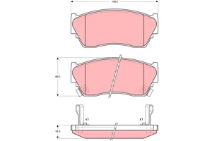 Bremseklosser sett, Framaksel, NISSAN 100NX, SUNNY III, SUNNY Hatchback III, SUNNY Liftback III, SUNNY Skåp / kombi III, 1N003328Z, 1N00