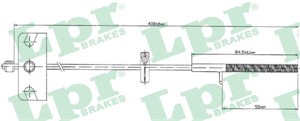 Kabel, parkeringsbremse, Foran, ALFA ROMEO,FIAT,LANCIA, 46410282, 60806293, 60811362