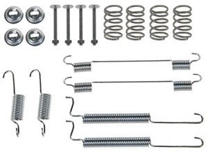 Tilbehørsett, bremsesko, Bakaksel, CHEVROLET MATIZ, SPARK, DAEWOO MATIZ, MATIZ Skåp/halvkombi, PROTON SAVVY, 94507950, 96079500