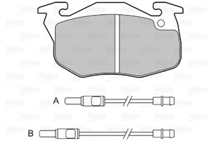 Bremseklosser sett, Framaksel, CITROËN,PEUGEOT, 425102, 4251-02, 425120, 4251-20, 425263, 4252-63, 425264, 4252-64, 425265, 4252-65, 425