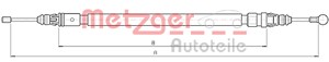 Kabel, parkeringsbremse, Bakre venstre, Høyre bak, CITROËN,DS,PEUGEOT, 0000474677, 4746.56, 4746.57, 4746.70, 4746.77, 9675491780