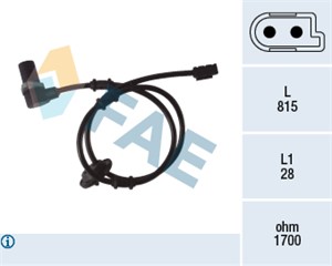 Sensor, hjulturtall, Høyre bakaksel, MERCEDES-BENZ E-KLASS [W210], E-KLASS T-Model [S210], 210 540 07 17, 210 540 10 17, A 210 540 07 17