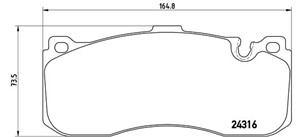 Bremseklosser sett, Framaksel, BMW,MINI, 34106860642, 34116784807, 34116786044, 34116797860