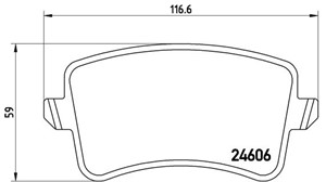 Bremseklosser sett, Bakaksel, AUDI A4 Allroad B8, A4 B8, A4 B8 Avant, A5, A5 Cabriolet, A5 Sportback, Q5, Q5 Van, 8K0098601E, 8K0098601F