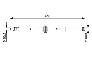 Bremseslange, Bak, Bakaksel, FORD FOCUS II, FOCUS Sedan II, 1306241, 1405494, 3M51 2282 FC