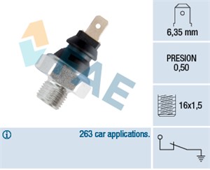 Oljetrykkbryter, CITROËN,PEUGEOT,ROVER,SKODA, 047 919 081, 074 145 299 A, 1131.14, 115 094 201, 115 094 202, 74 145 299 A, 91 040 130 80