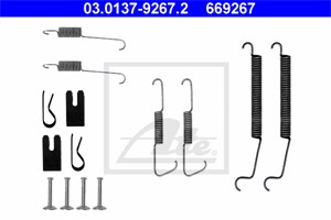 Tilbehørsett, bremsesko, Bakaksel, CITROËN C2, C2 ENTERPRISE, C3 I, C3 Pluriel, PEUGEOT 1007, 4308 63